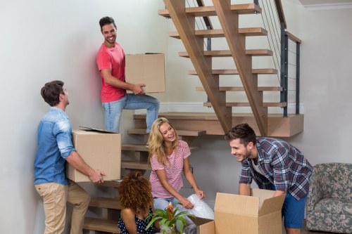Movers helping with a residential move in Muswell Hill