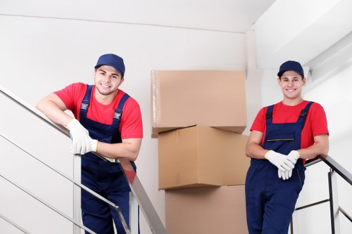 Household items organised for local removals in Muswell Hill