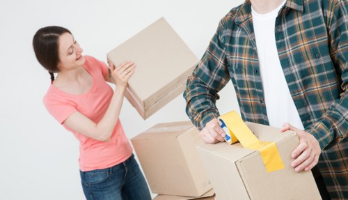 Removal van prepared for a local move in Muswell Hill