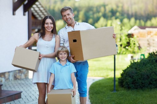Careful furniture handling in a North London house move