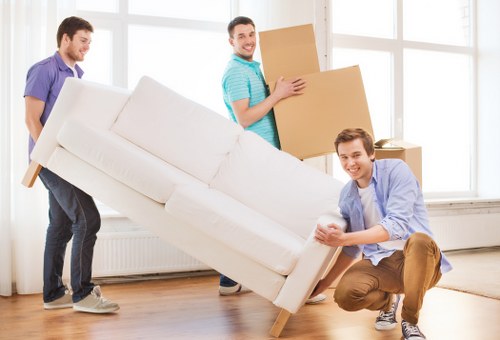 Removal team loading household items for a local Muswell Hill relocation