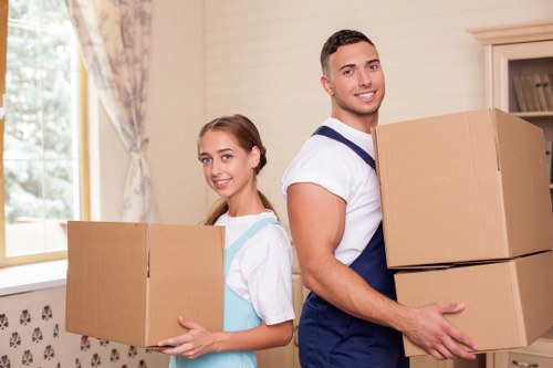 Packing and transport support for a Muswell Hill office move