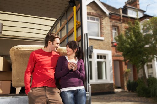 Local office removals team handling desks and workstations in Muswell Hill