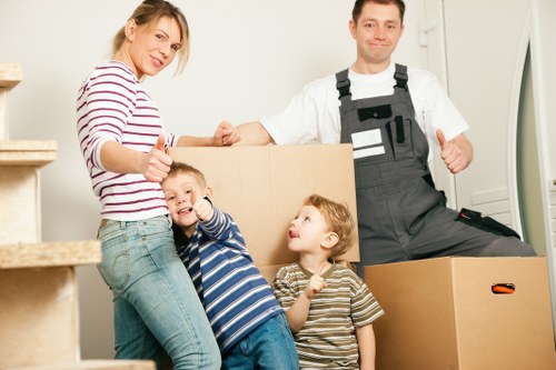 Man and van Muswell Hill team handling furniture carefully